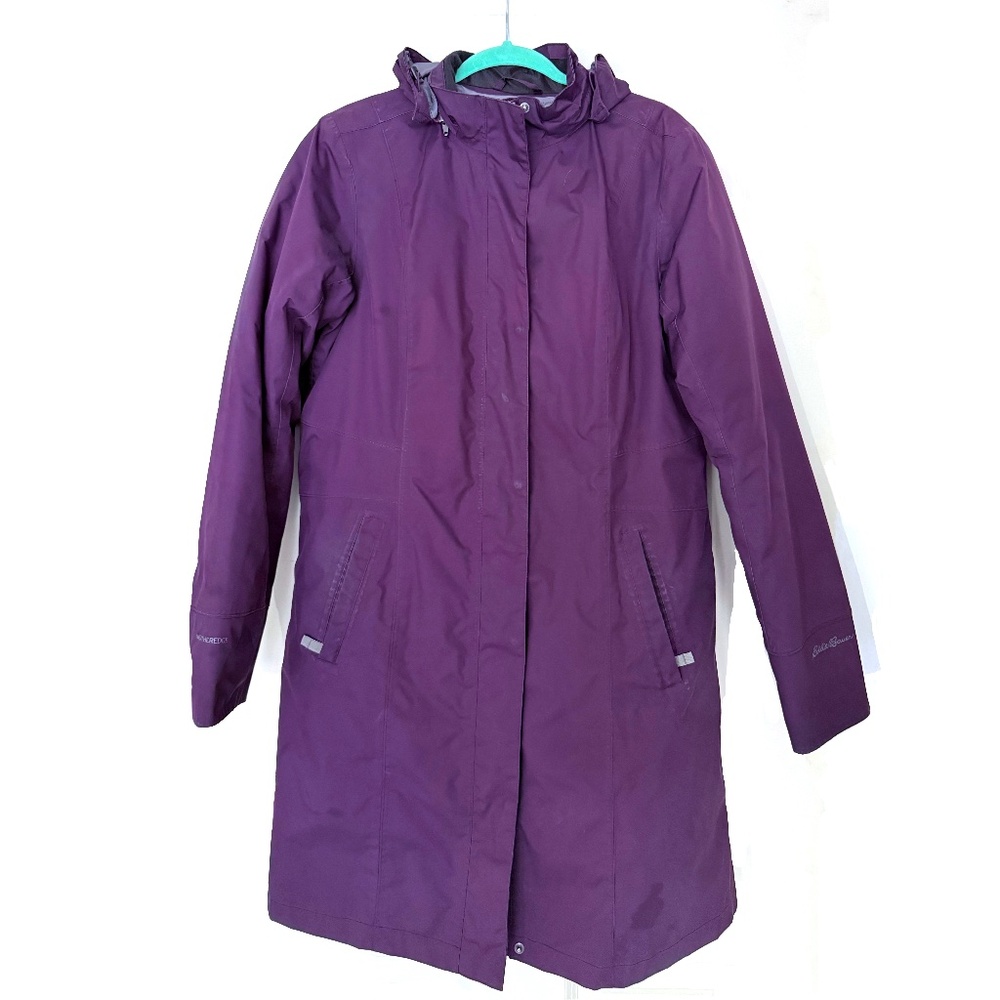 Eddie Bauer Women’s L Tall Purple 3-in-1 Jacket w/ Removable Liner - Picture 2 of 13